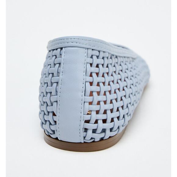 RARE!!! ZARA Blue Braided Ballet Flats NWT - Picture 12 of 12